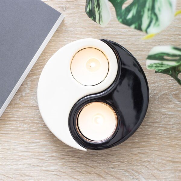 Yin Yang Tealight Candle Holder - Image 2