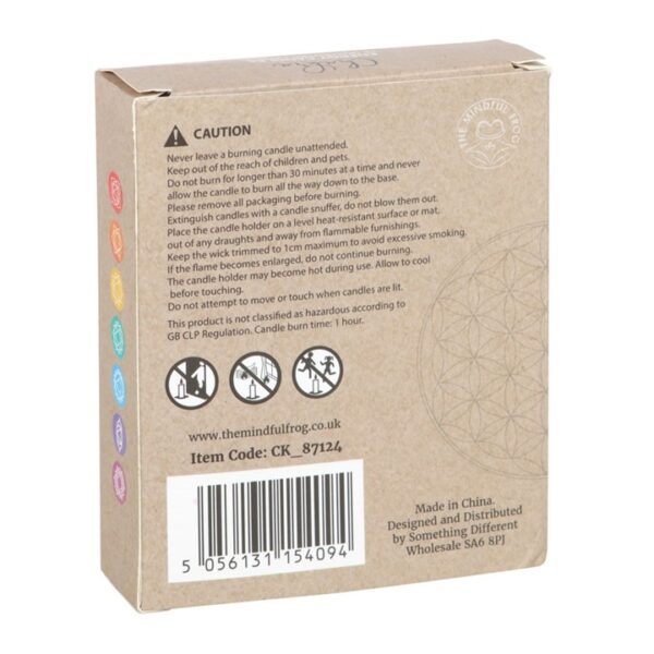 Pack of 14 Unscented Chakra Energy Candles - Image 4