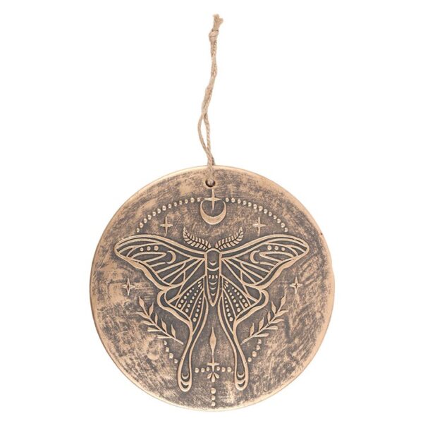 Luna Moth Terracotta Plaque - Image 2