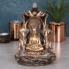 Bronze Buddha Backflow Incense Burner - Image 4