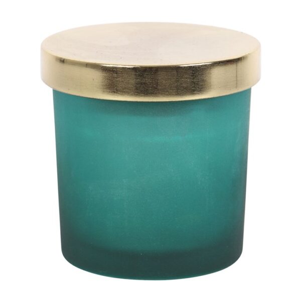 Heart Chakra Mint Crystal Chip Candle - Image 4