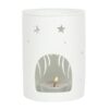 White Angel Wings Cut Out Oil Burner - Image 2