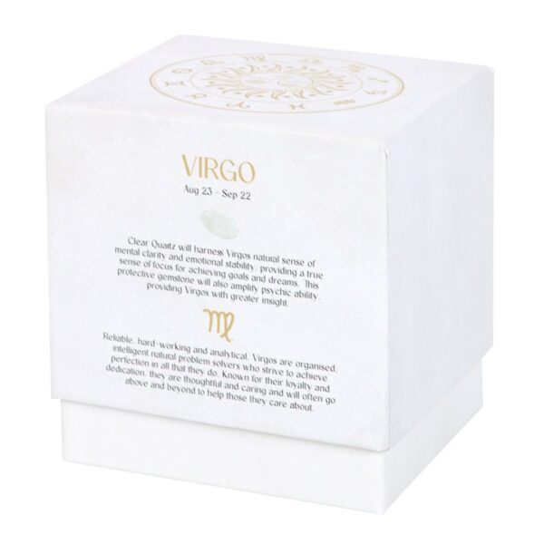 Virgo Sandalwood & Patchouli Gemstone Zodiac Candle - Image 4