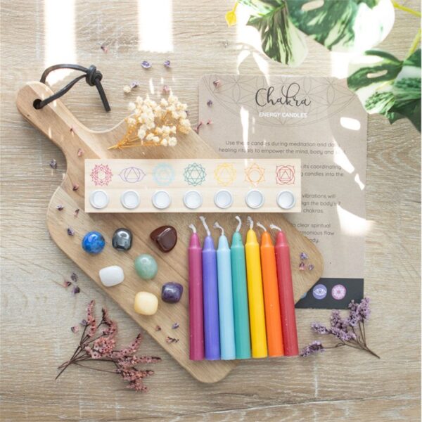 Chakra Energy Candle and Crystal Gift Set - Image 6