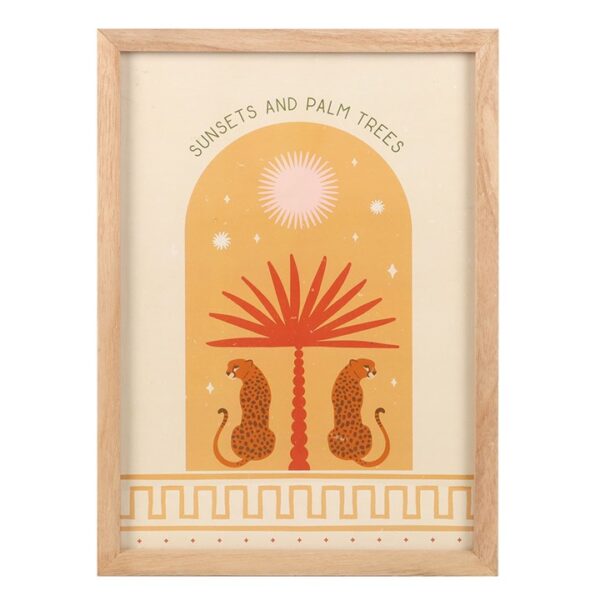 Leopard Palm Framed Wall Art Print - Image 2