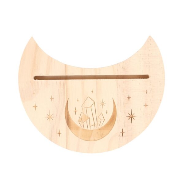 Natural Crystal Crescent Moon Tarot Card Stand - Image 4